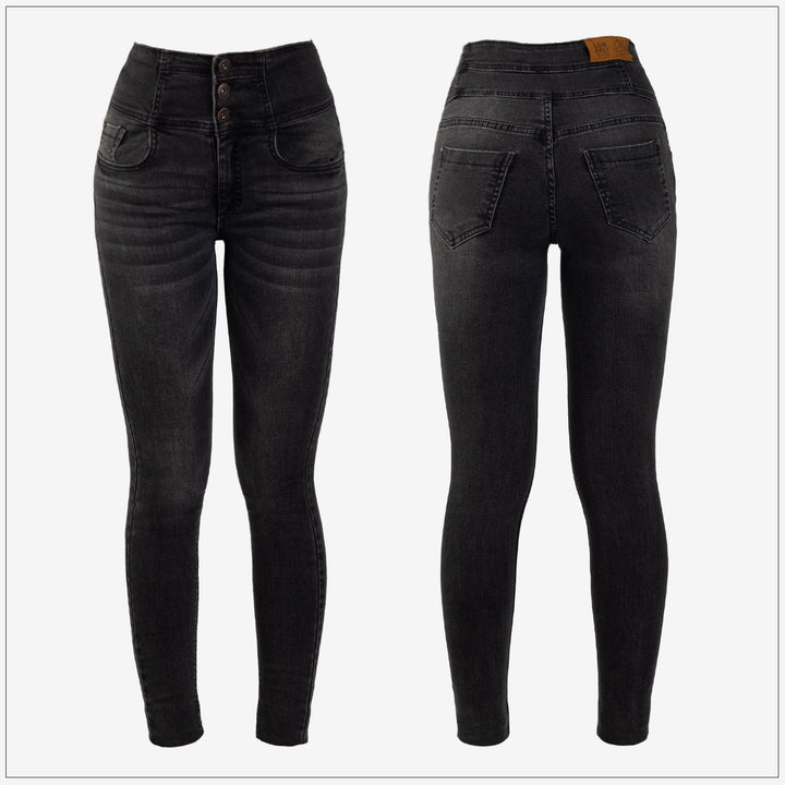 High Waist Slim Fit Jean - Light Wash