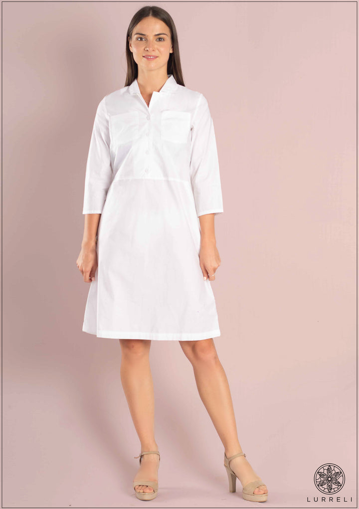 Collar Detail Causal Dress