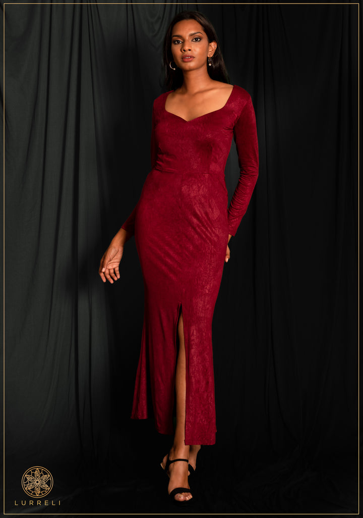 Sweetheart Neck Fishtail Hem Dress