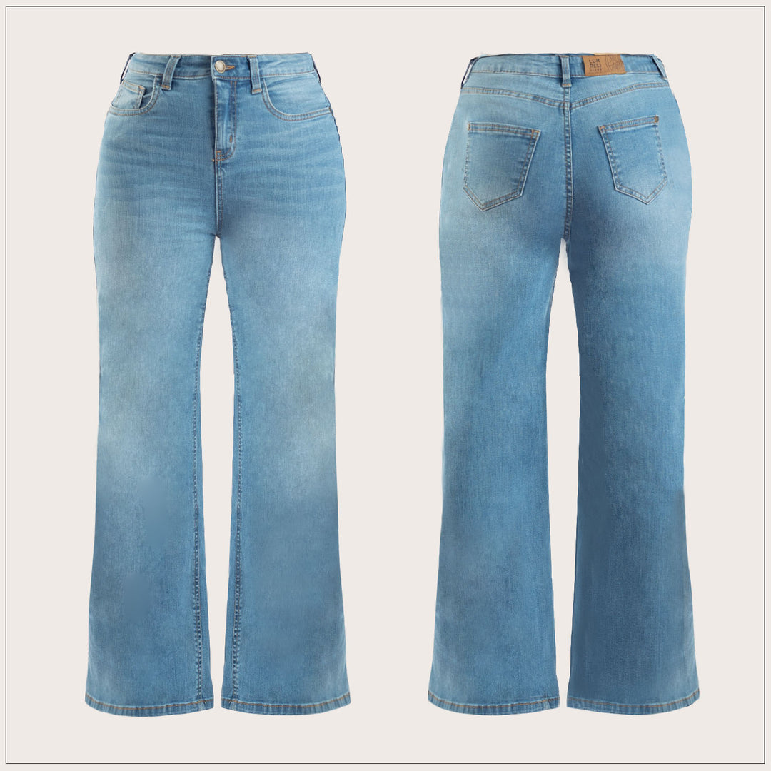 High Waist Wide Leg Jean -Light Wash
