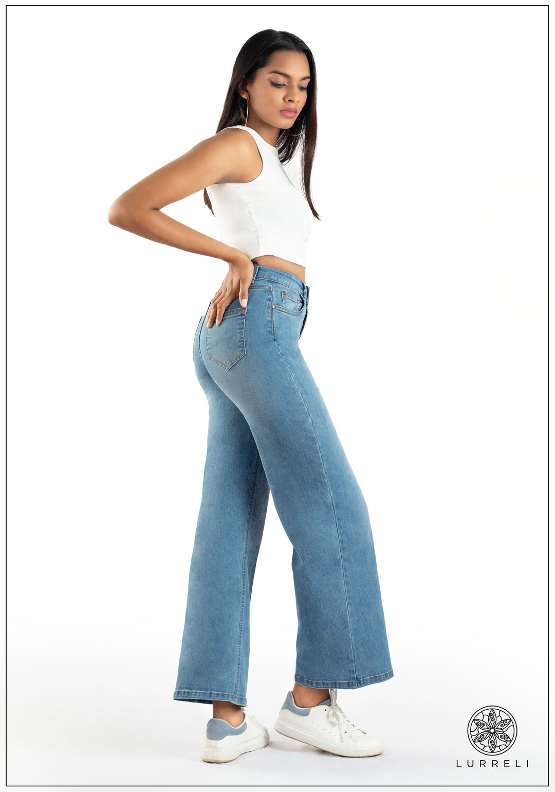 High Waist Wide Leg Jean -Light Wash