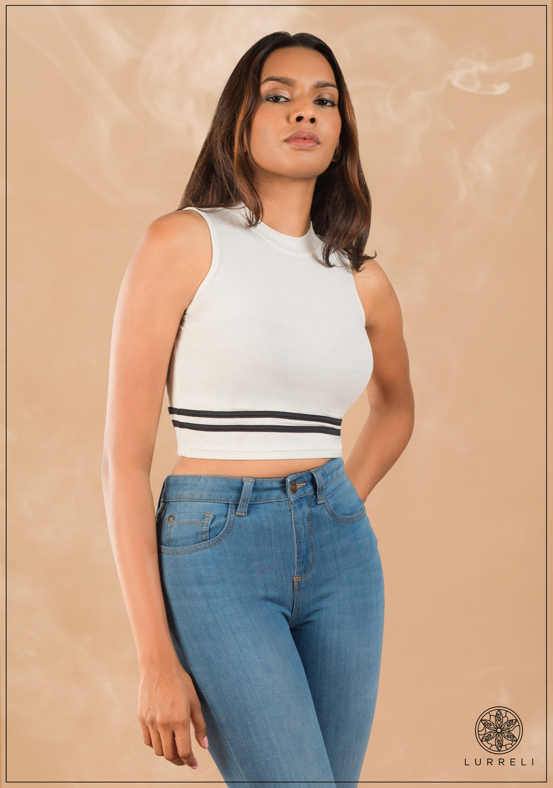 Contrast Piping Detail Tank Top