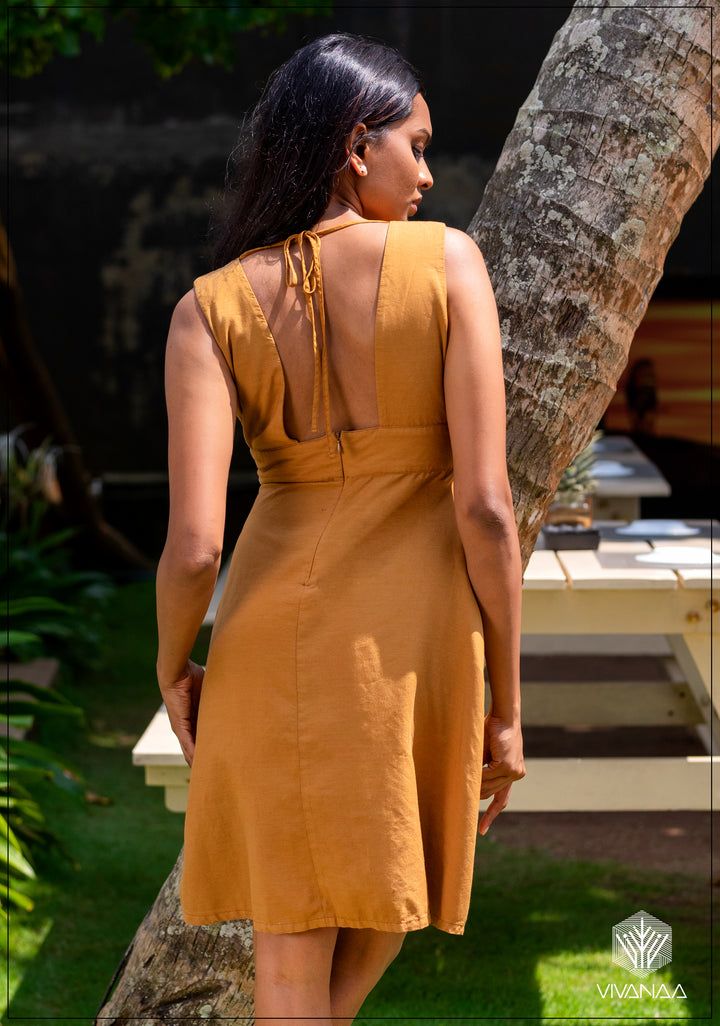 Knot Detailed Midi Dress