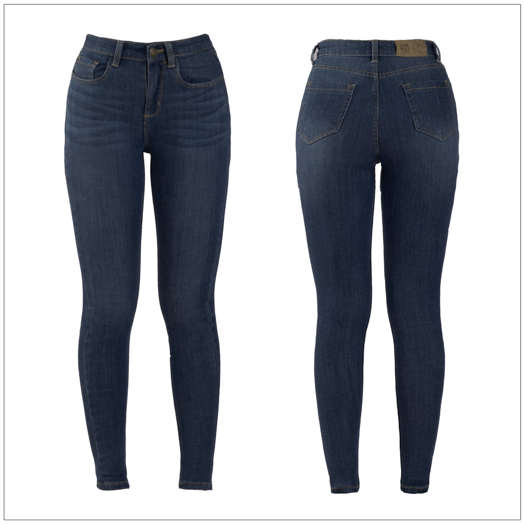 Mid Waist Slim Fit Jean - Dark Wash