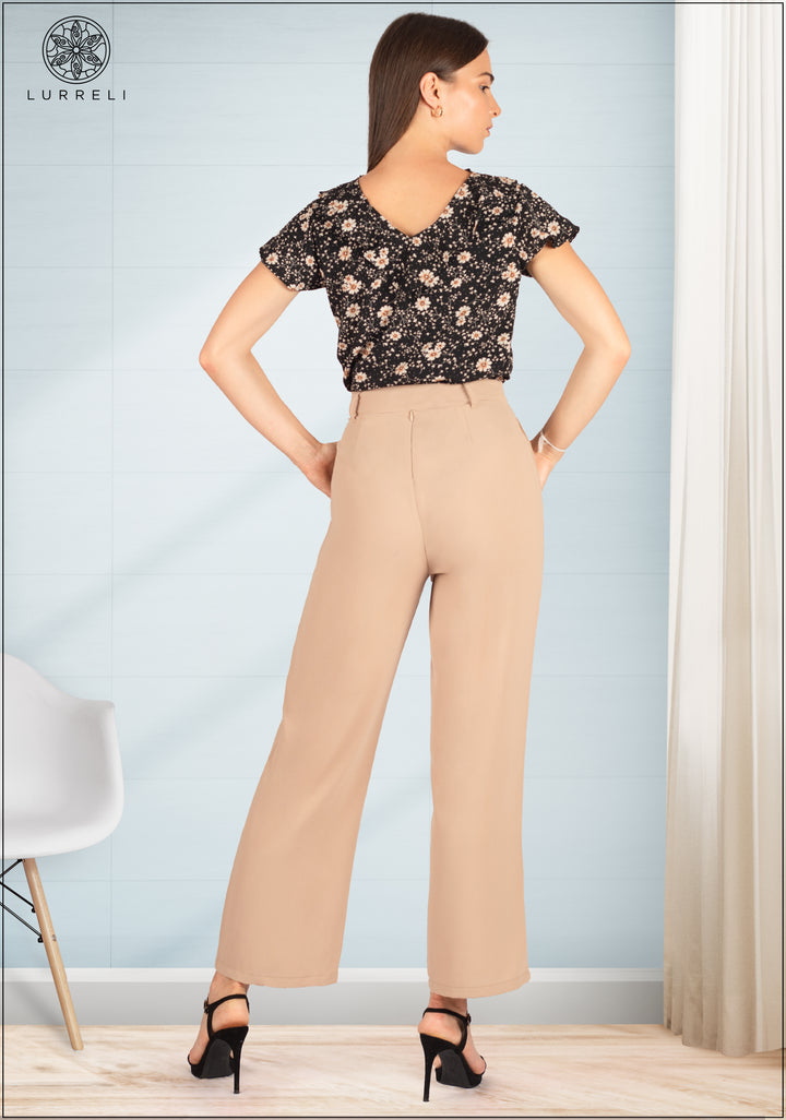 Frilly Sleeve Detail Work Wear Top