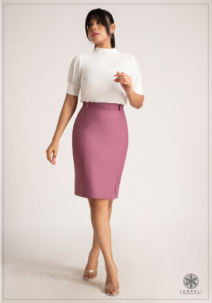 Front Split Pencil Skirt