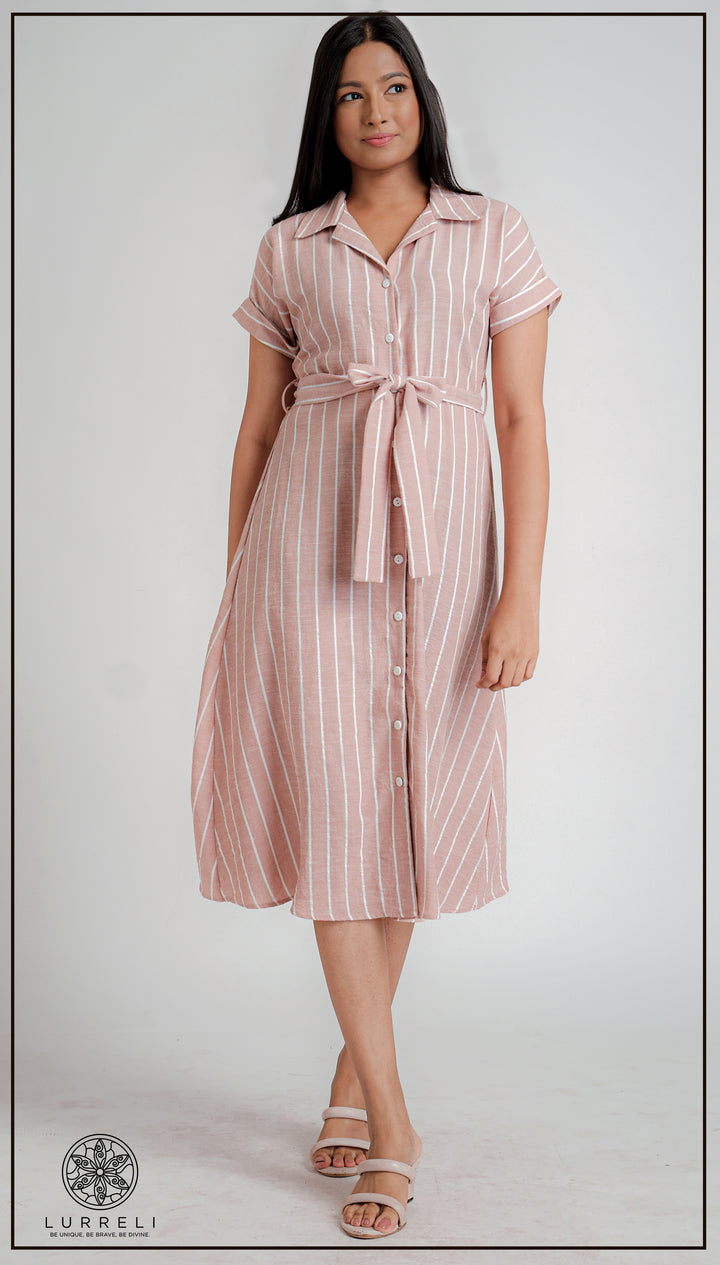 Belt-Detail Dress