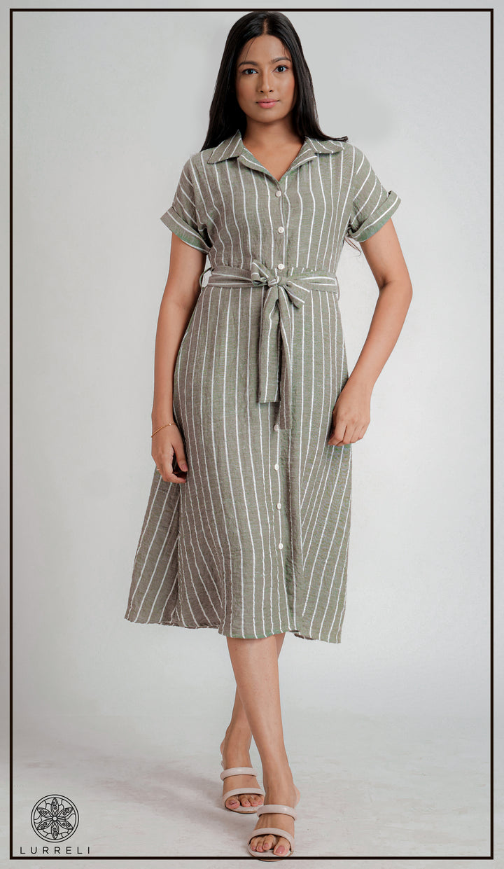 Belt-Detail Dress