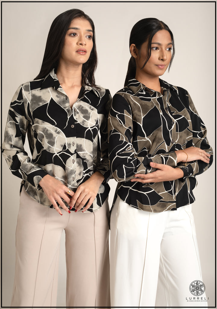 Long Sleeve Printed Top