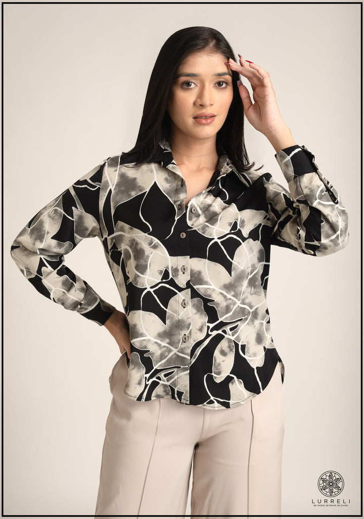 Long Sleeve Printed Top