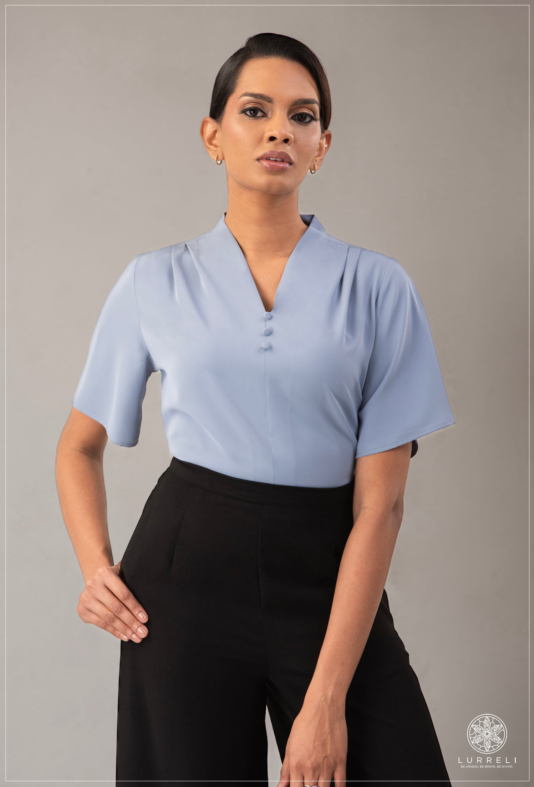 Solid Work Wear Blouse