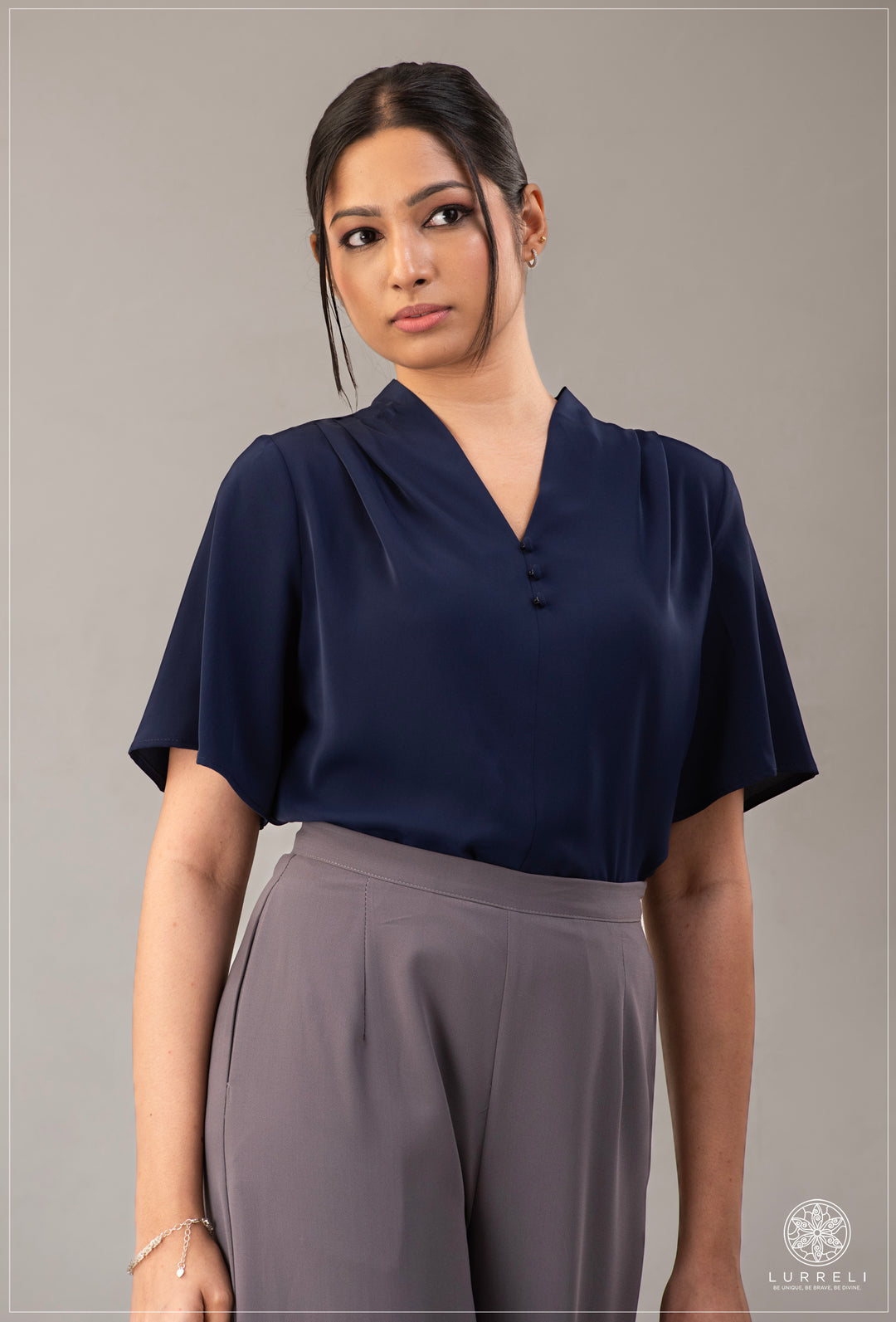 Solid Work Wear Blouse