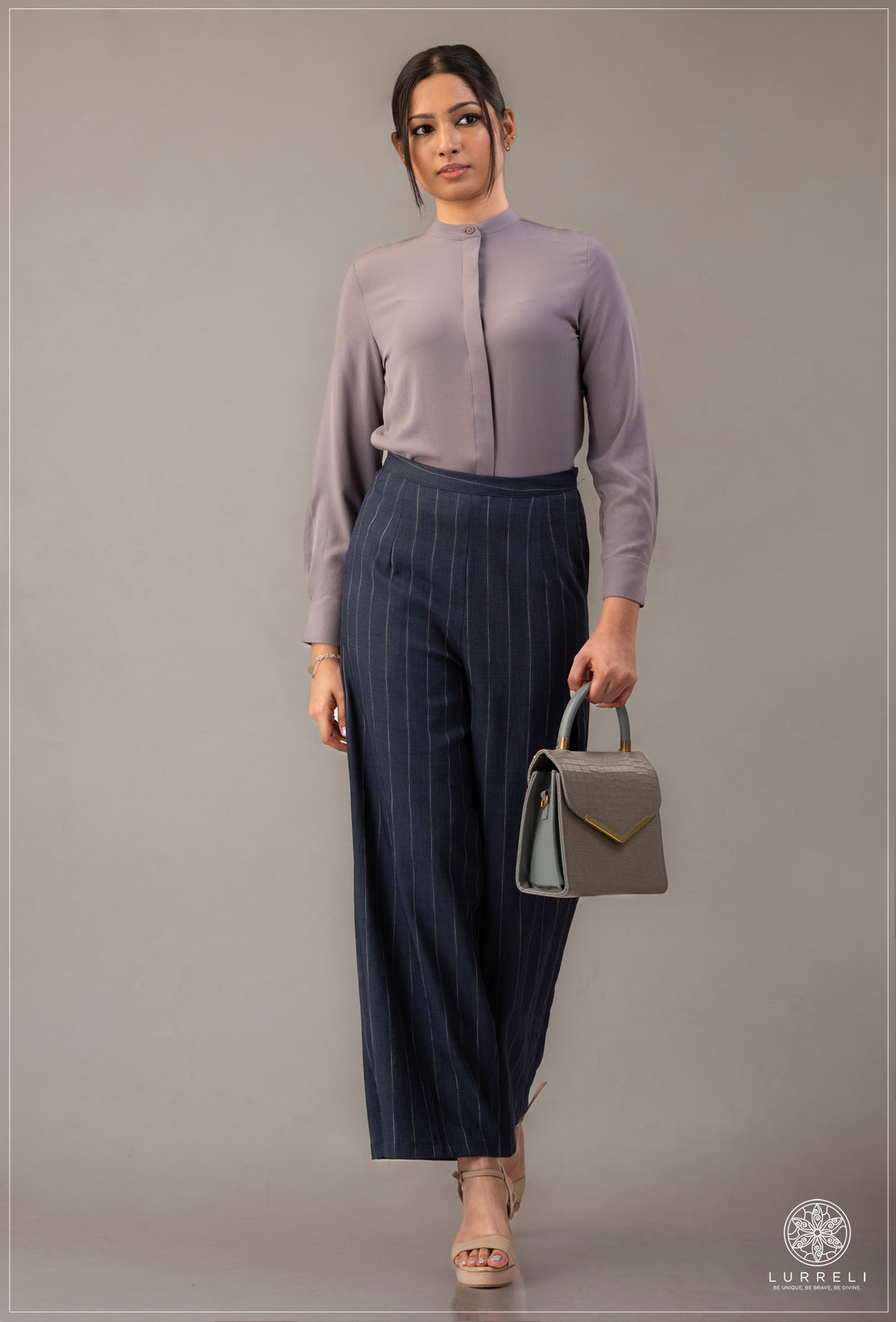 Chinese Collar Basic Blouse