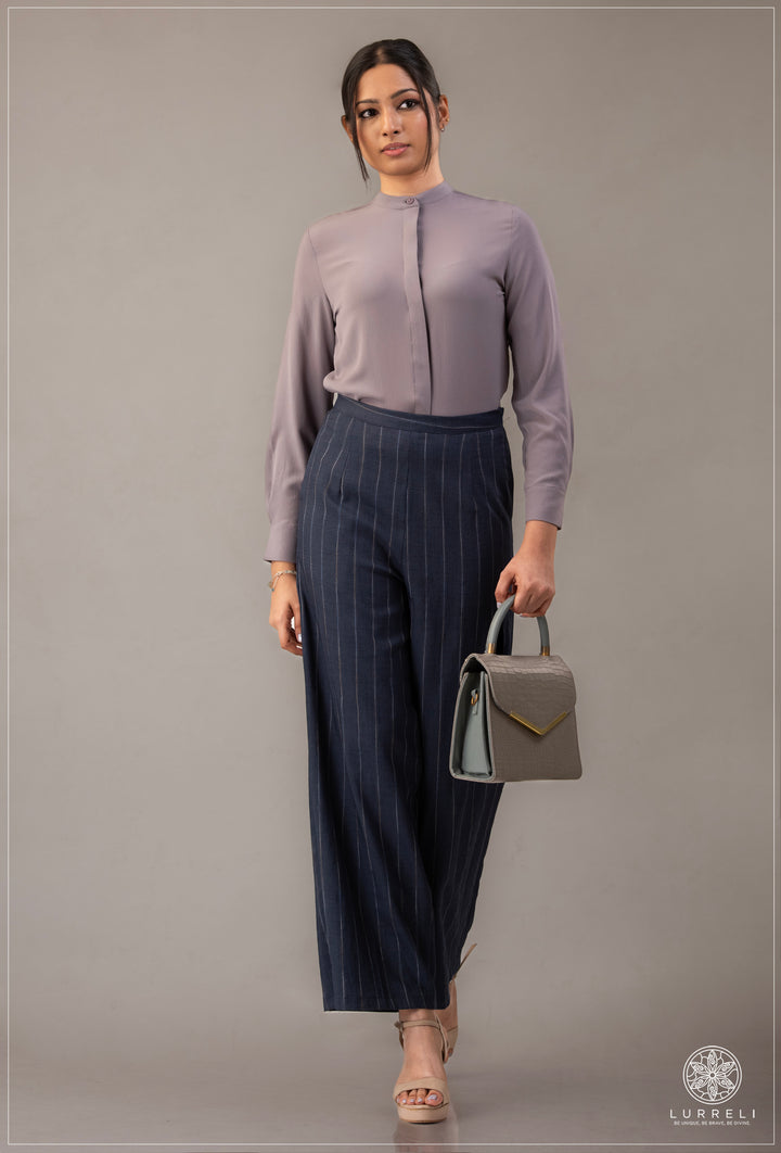 Chinese Collar Basic Blouse