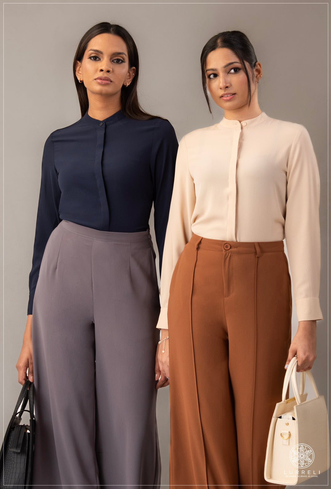 Chinese Collar Basic Blouse