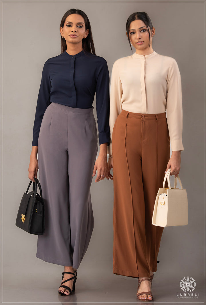 Chinese Collar Basic Blouse