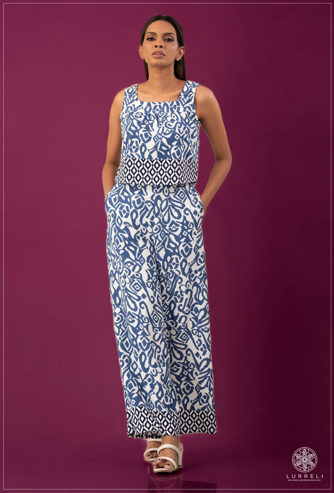 Sleeveless Printed Top