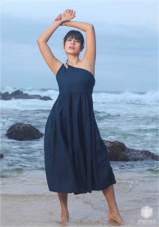 One Shoulder Strappy Dress