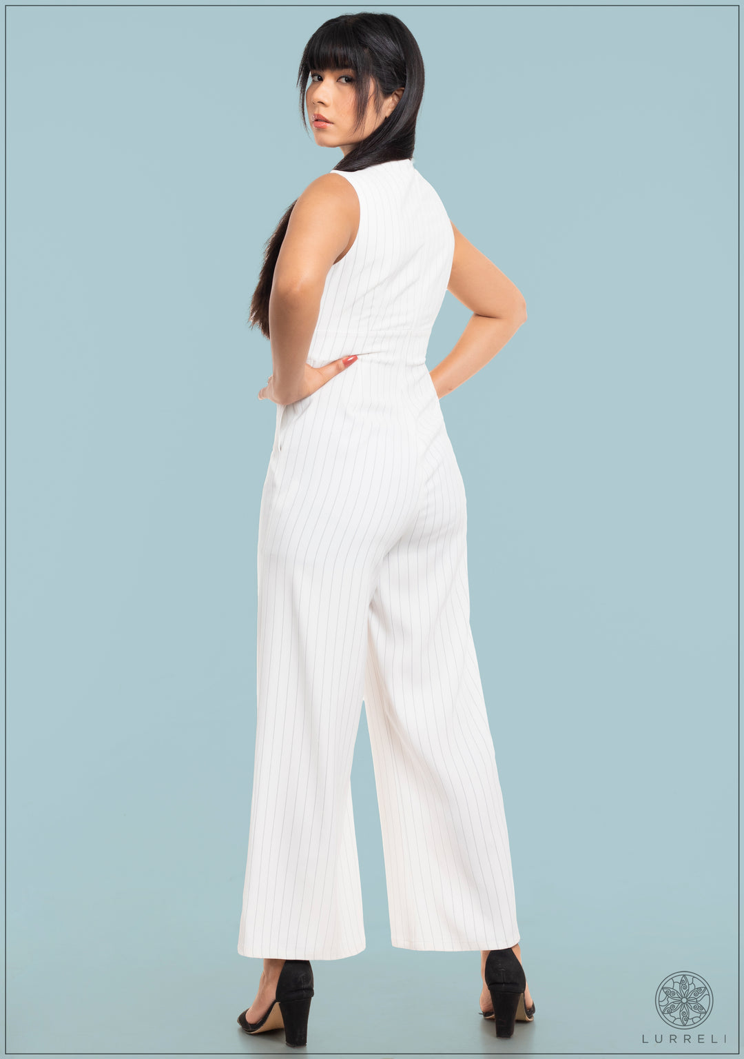 Stripe Detail&nbsp;Sleeveless Jumpsuit
