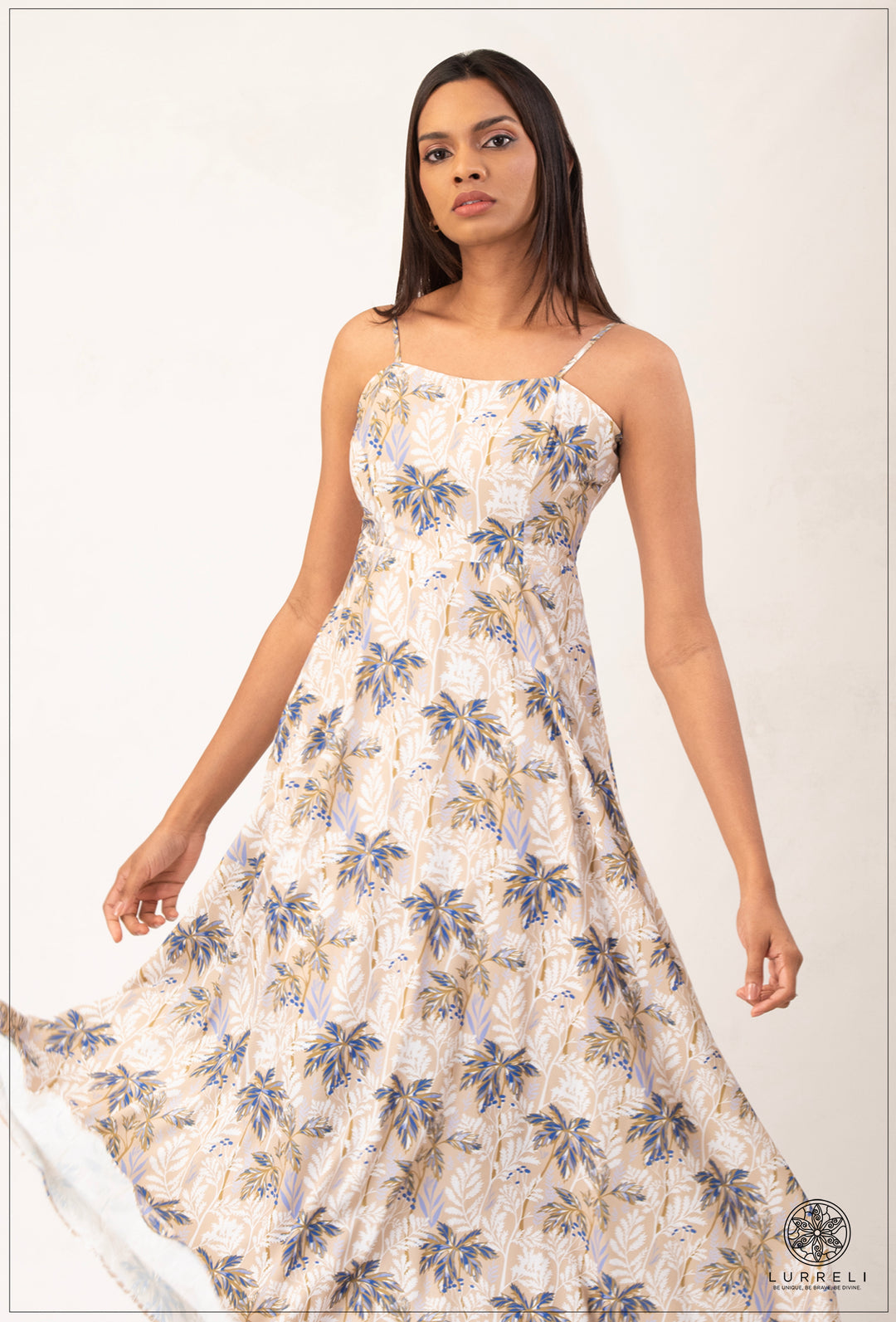 Strappy Printed Dress