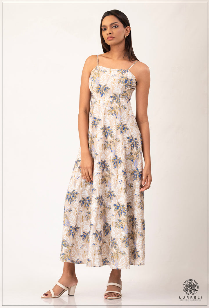 Strappy Printed Dress