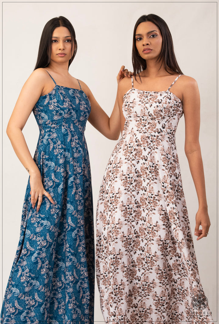 Strappy Printed Dress