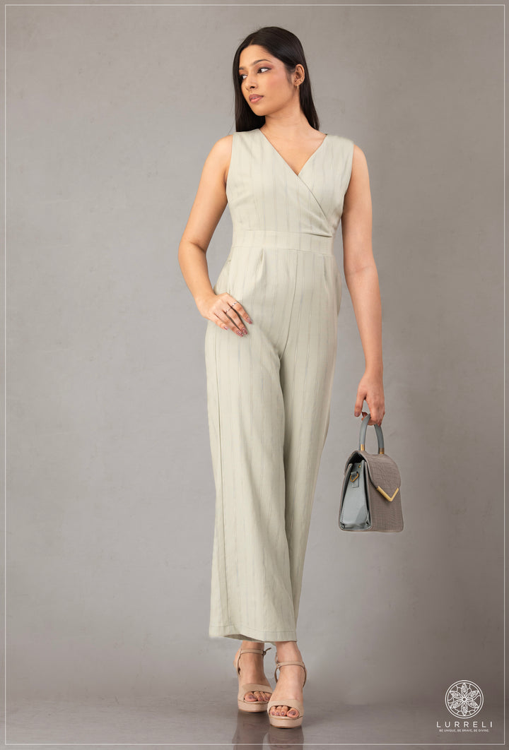 Stripe Detail&nbsp;Sleeveless Jumpsuit