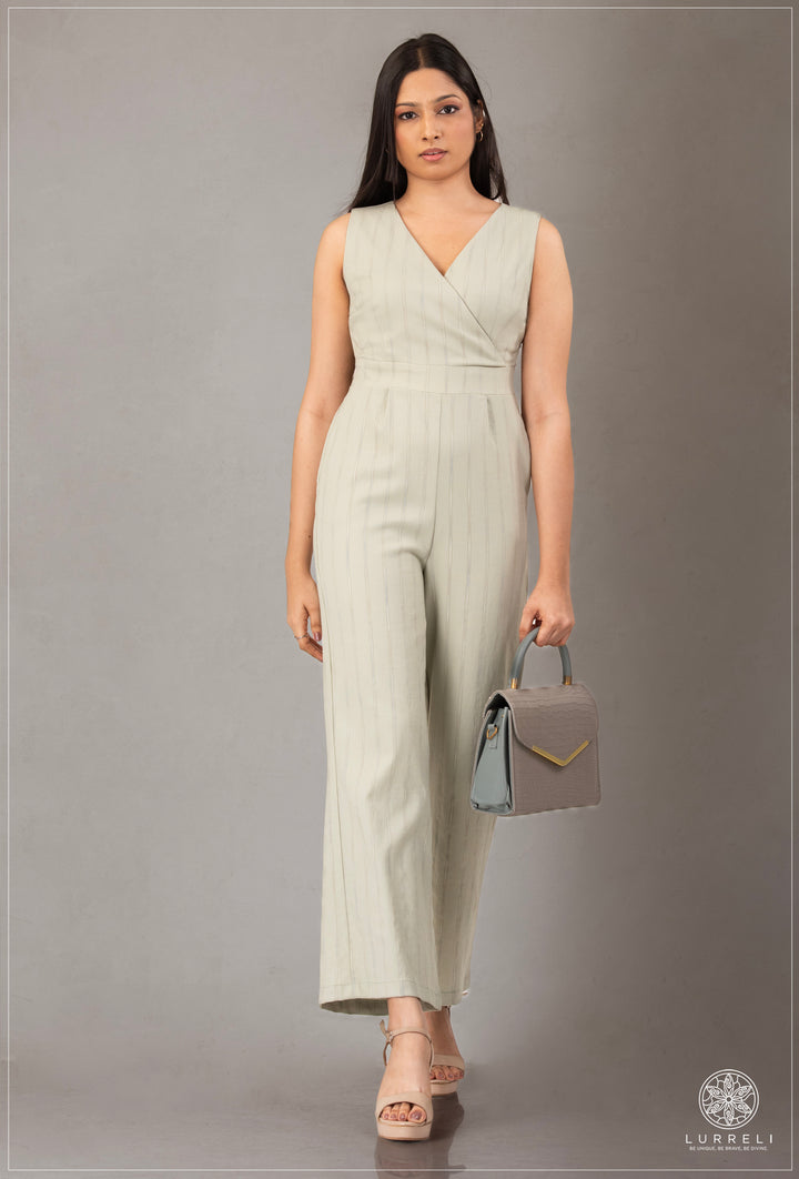 Stripe Detail&nbsp;Sleeveless Jumpsuit