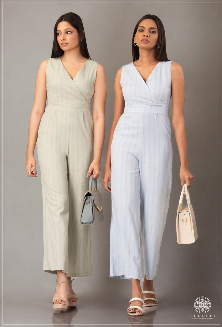 Stripe Detail&nbsp;Sleeveless Jumpsuit