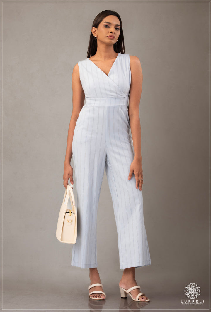 Stripe Detail&nbsp;Sleeveless Jumpsuit