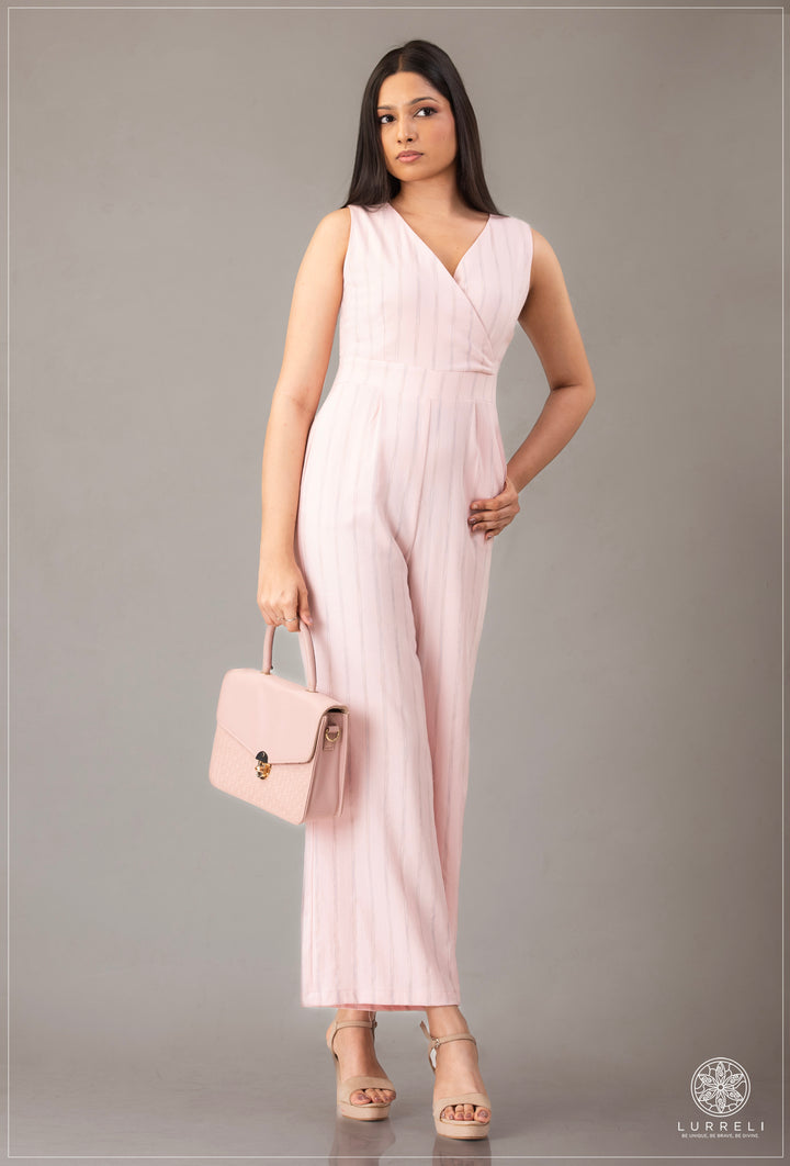 Stripe Detail&nbsp;Sleeveless Jumpsuit