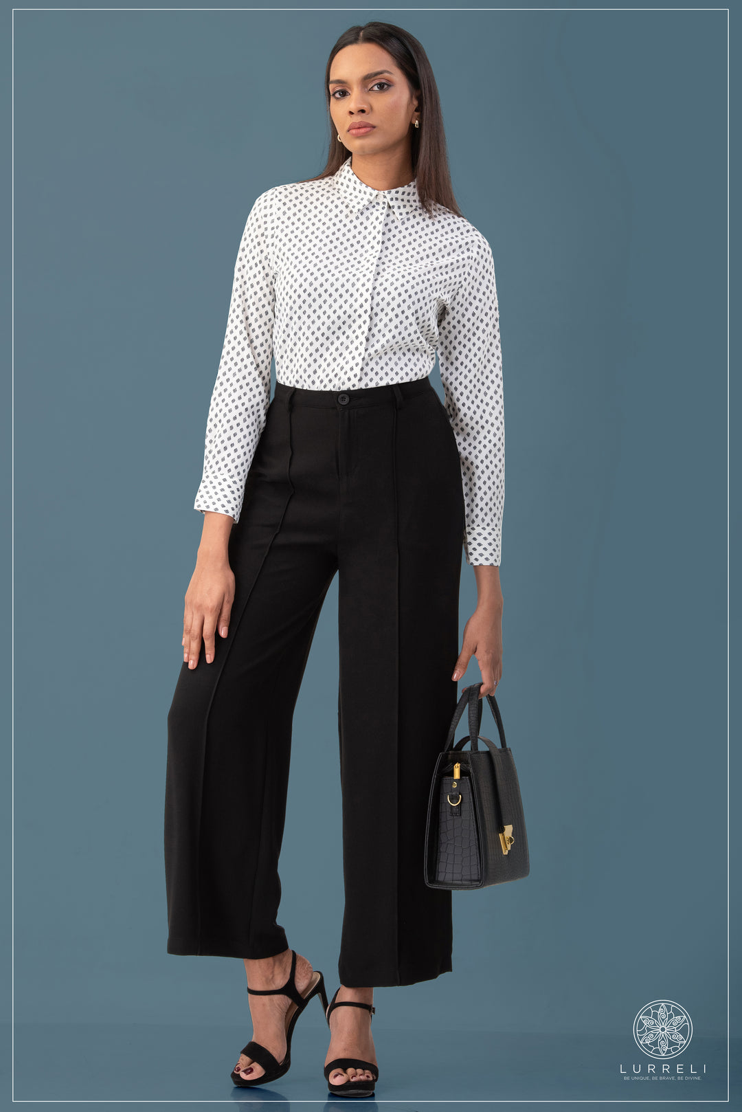 Long Sleeve Collard Blouse