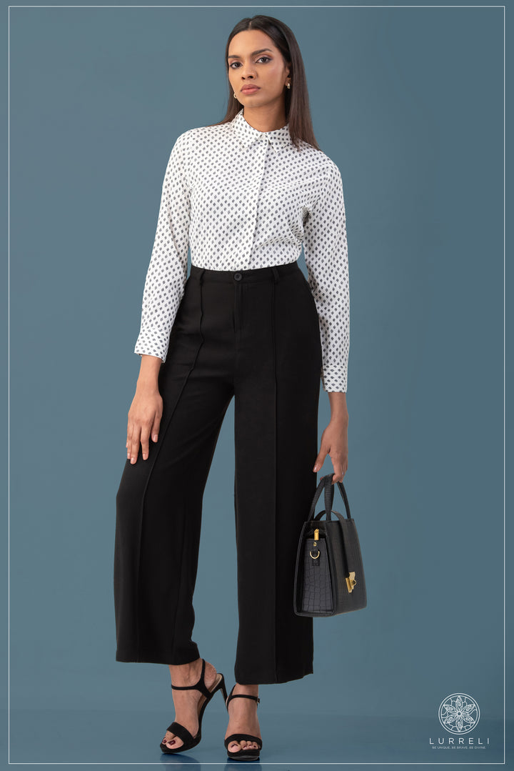 Long Sleeve Collard Blouse