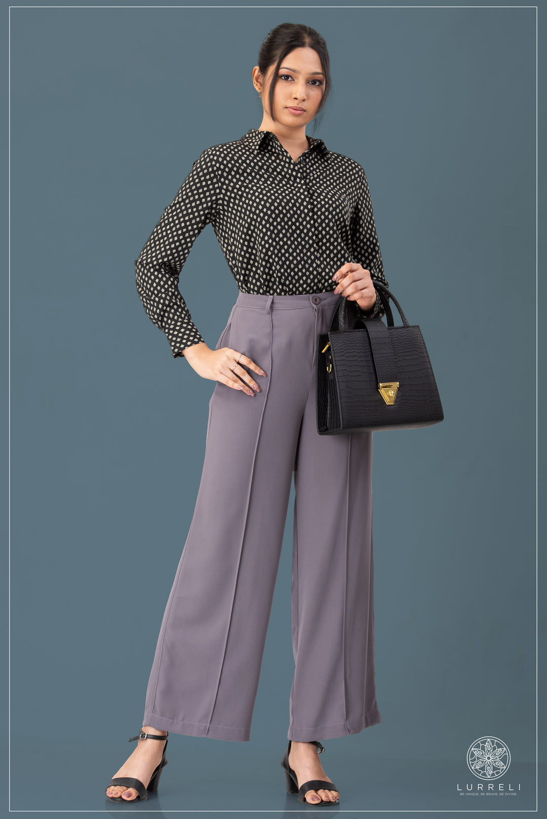 Long Sleeve Collard Blouse