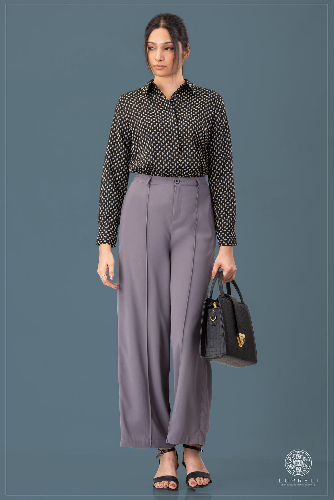 Long Sleeve Collard Blouse