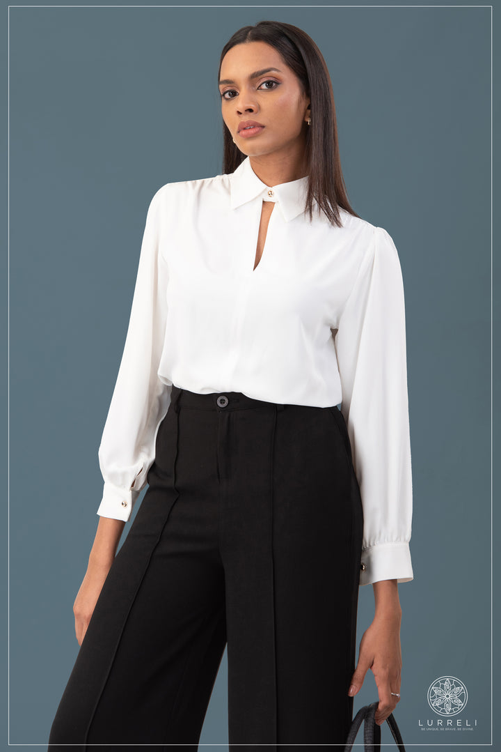 Solid Work Wear Blouse