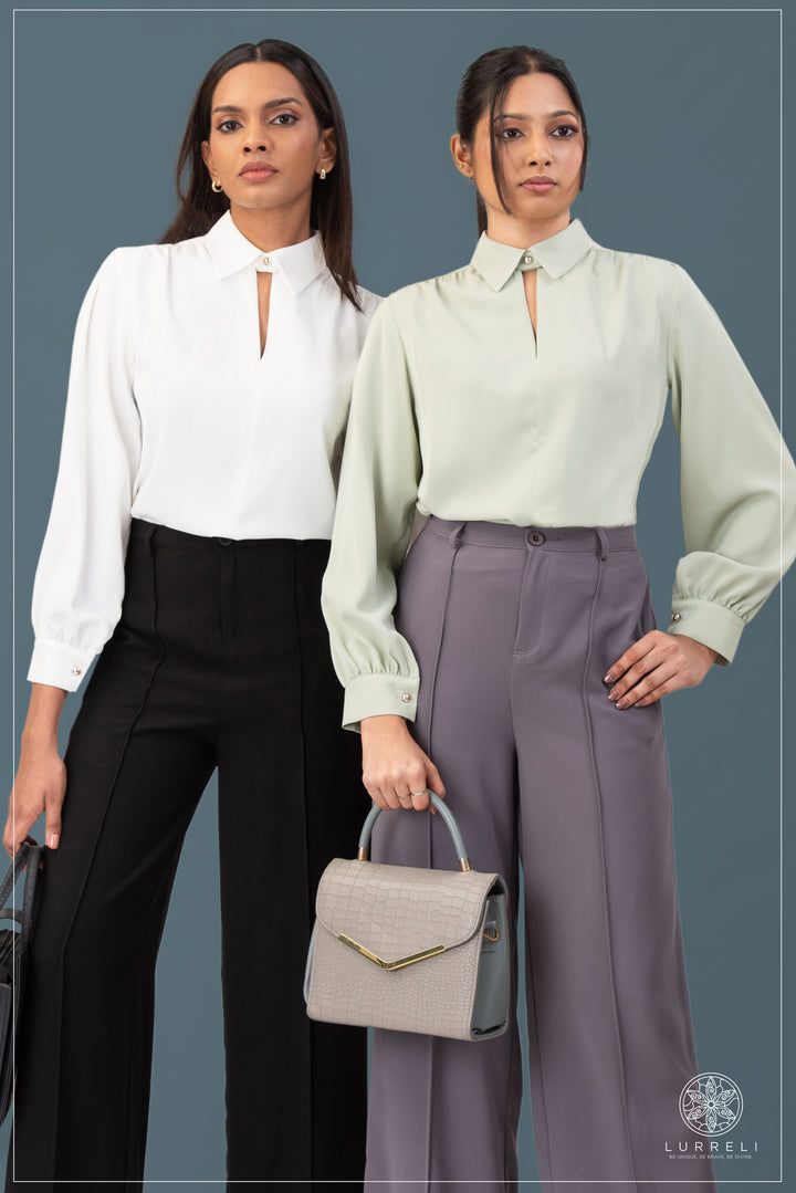 Solid Work Wear Blouse