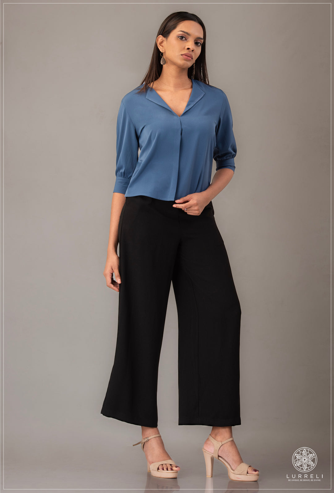 V Neck Work Wear Top