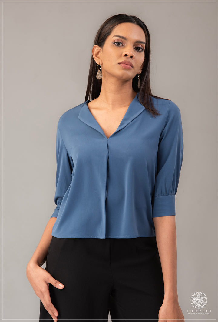 V Neck Work Wear Top