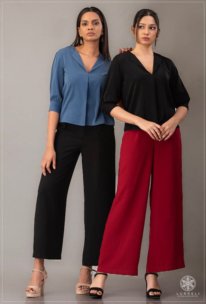 V Neck Work Wear Top