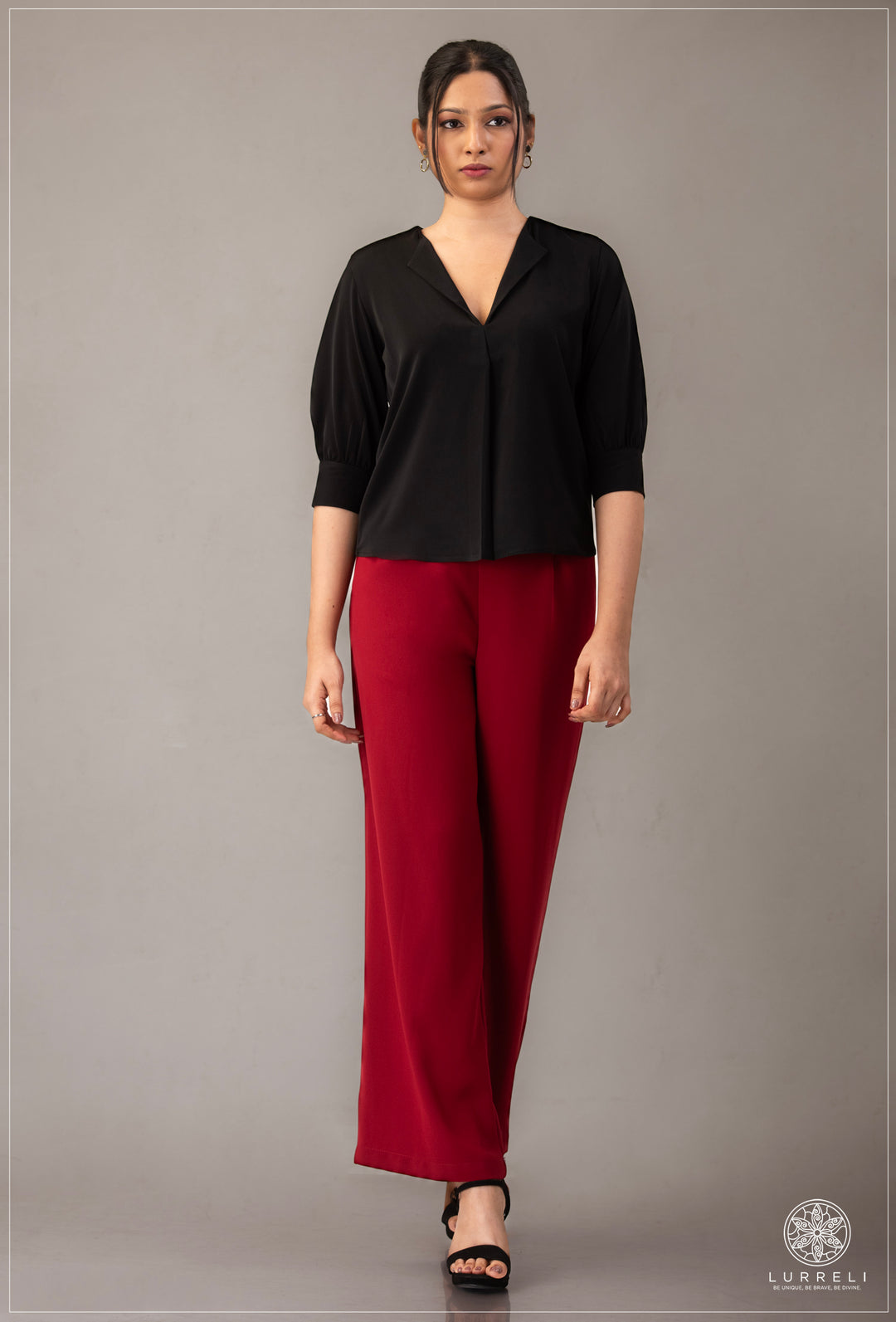 V Neck Work Wear Top