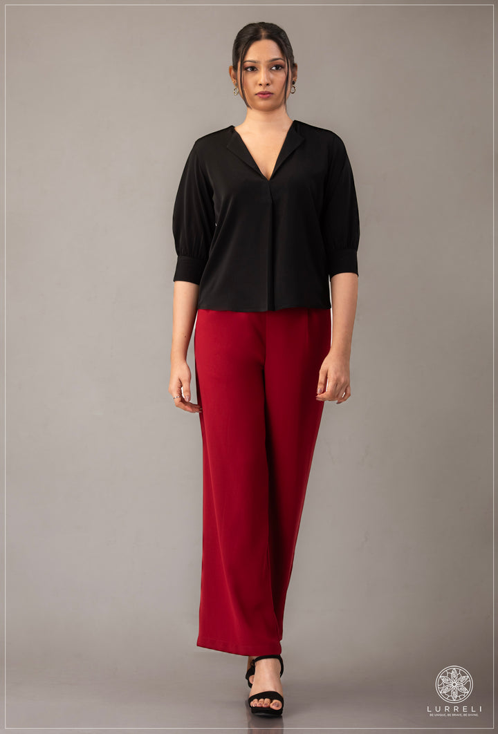 V Neck Work Wear Top