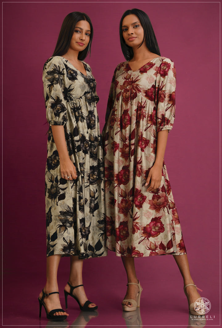 Similar floral dresses