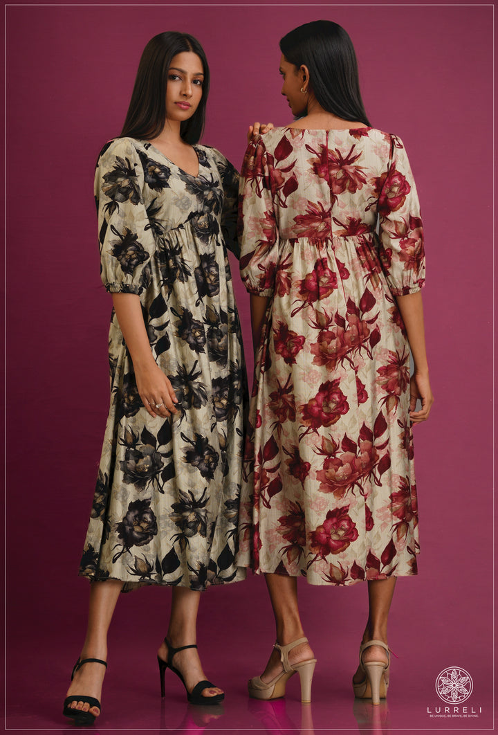 Similar floral dresses