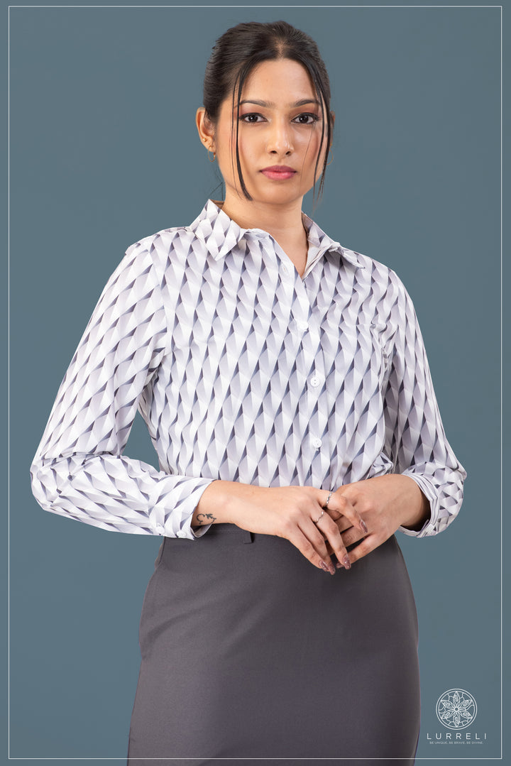 Printed Work Wear Blouse