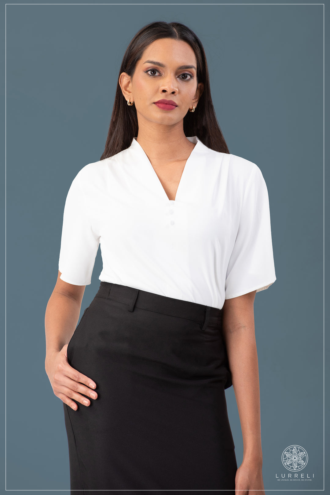 Solid Work Wear Blouse