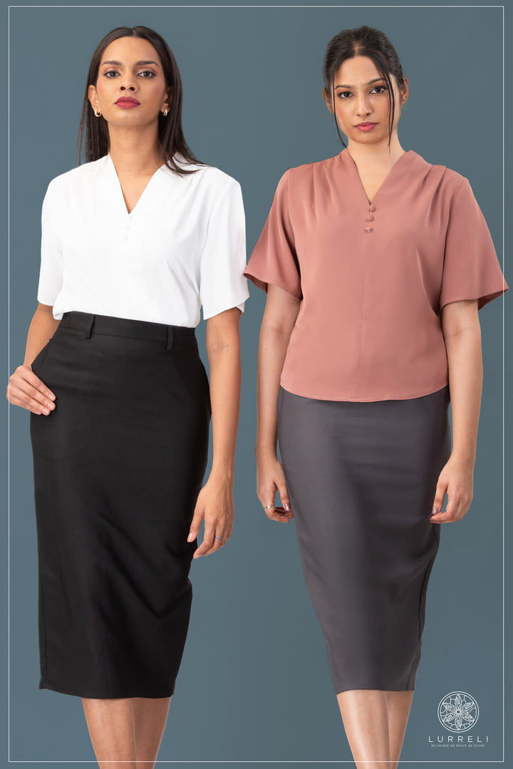 Solid Work Wear Blouse