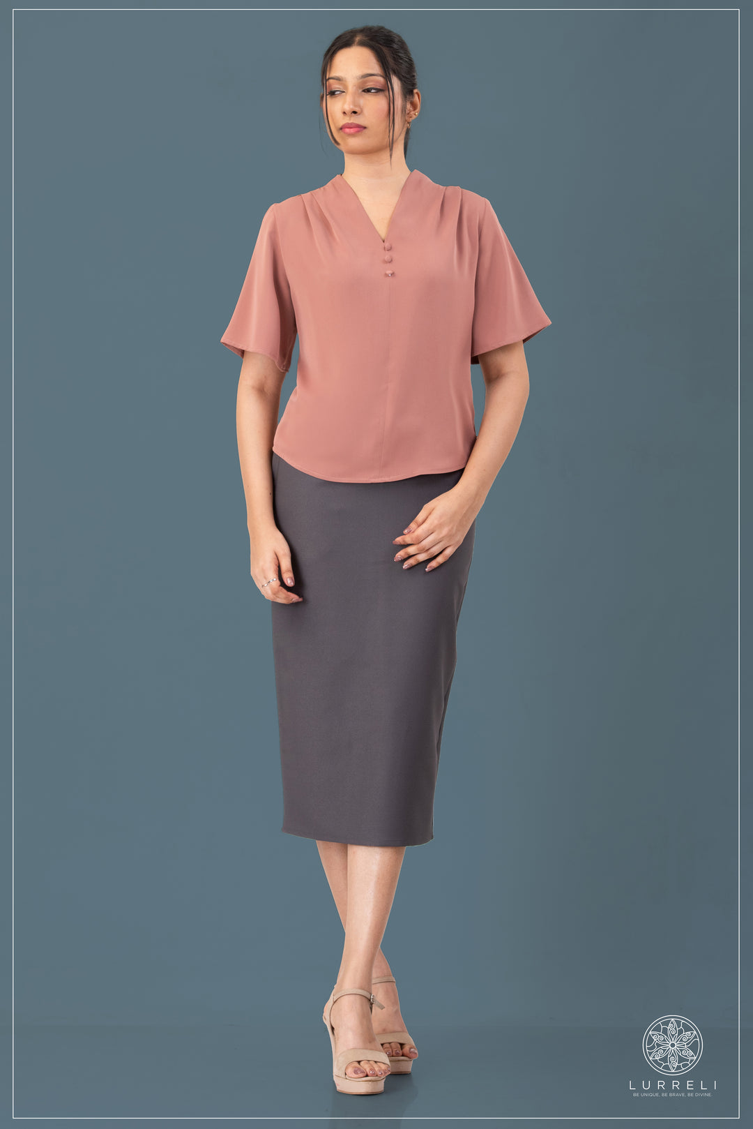 Solid Work Wear Blouse