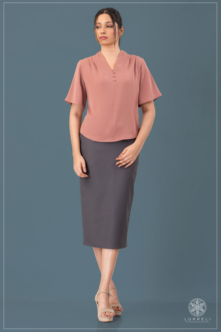 Solid Work Wear Blouse