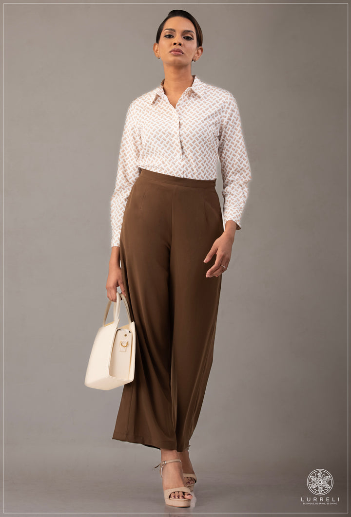 Long Sleeve Collard Blouse